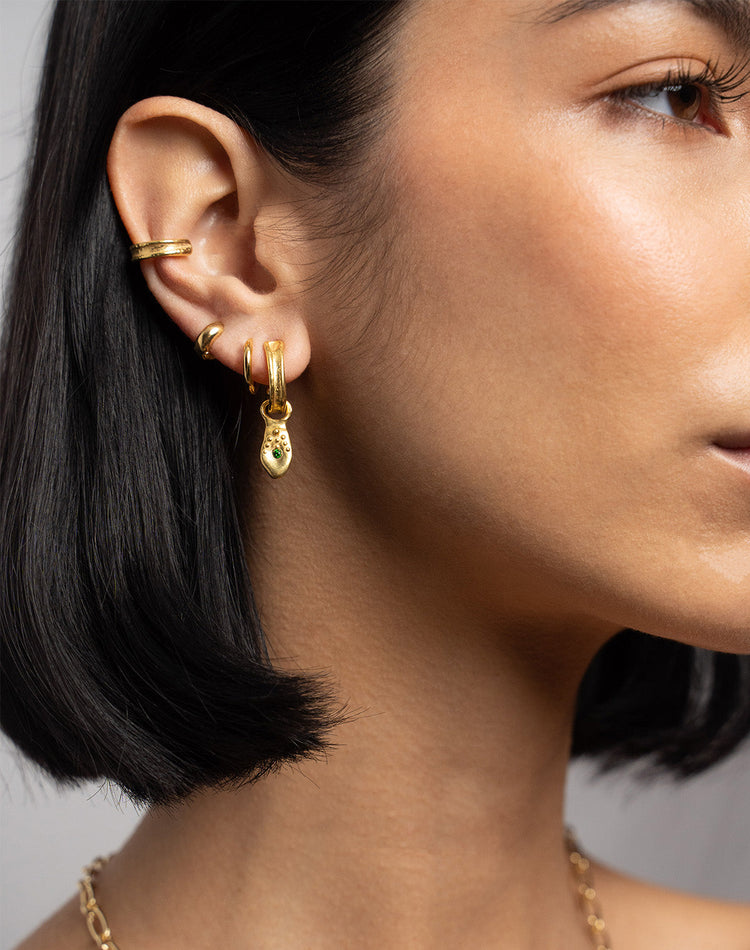Sharla Leaf Earring Charm in Gold